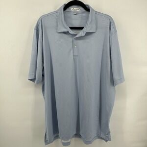Peter Millar Summer Comfort XL Men's Polo Shirt Short Sleeve Blue, Green, White